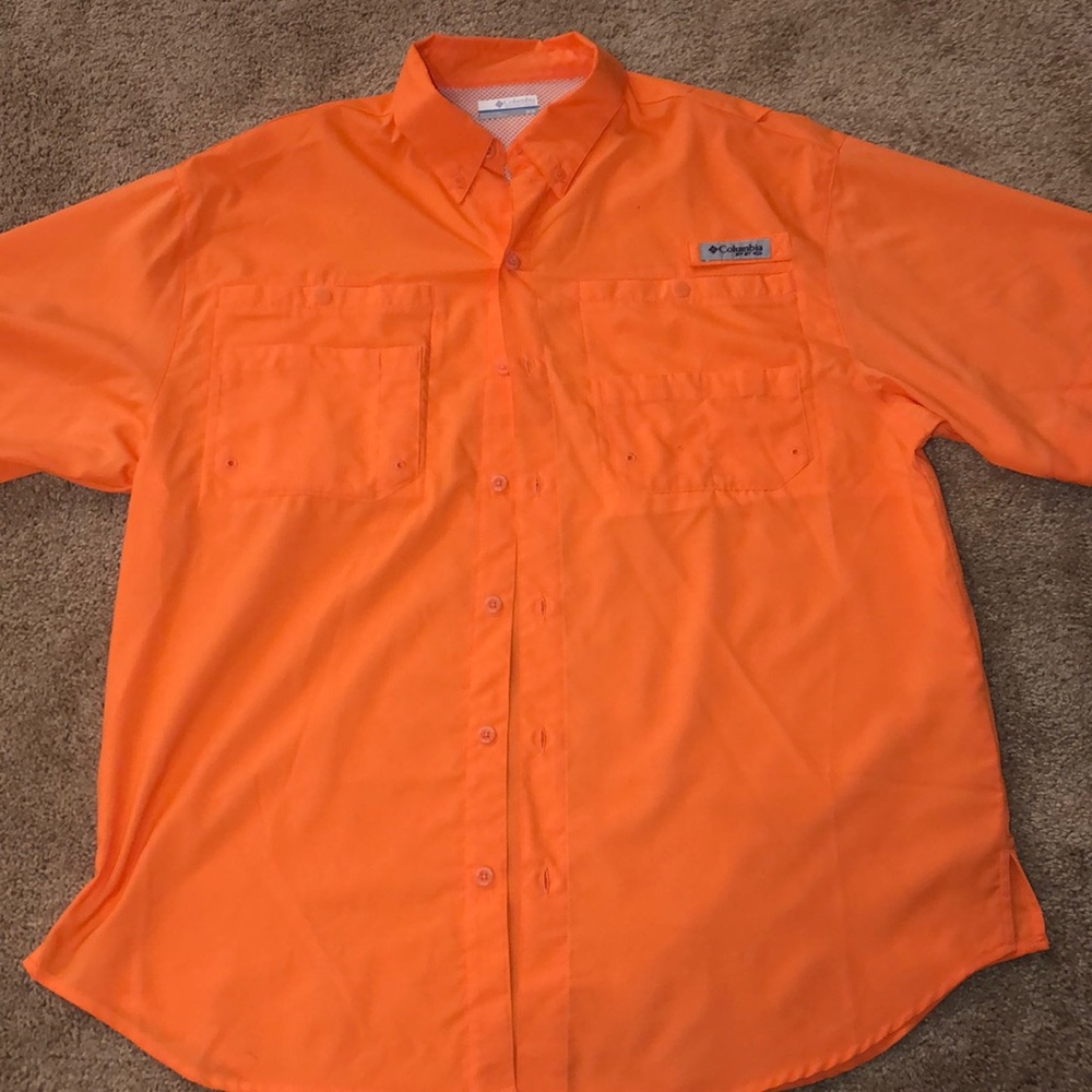 Columbia PFG Button Up Short Sleeve